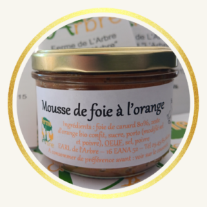 Mousse de foie à l'orange 180g